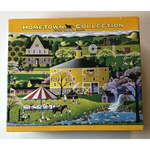 Hometown Collection "The Round Barn" 1000 Piece Sealed Puzzle by Rose Art vn